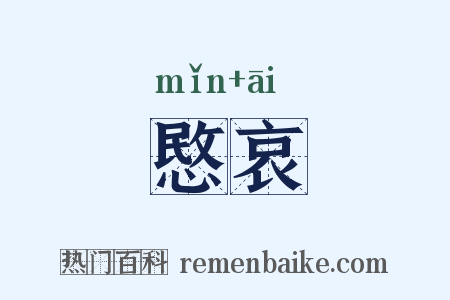 愍哀是什么意思的图片